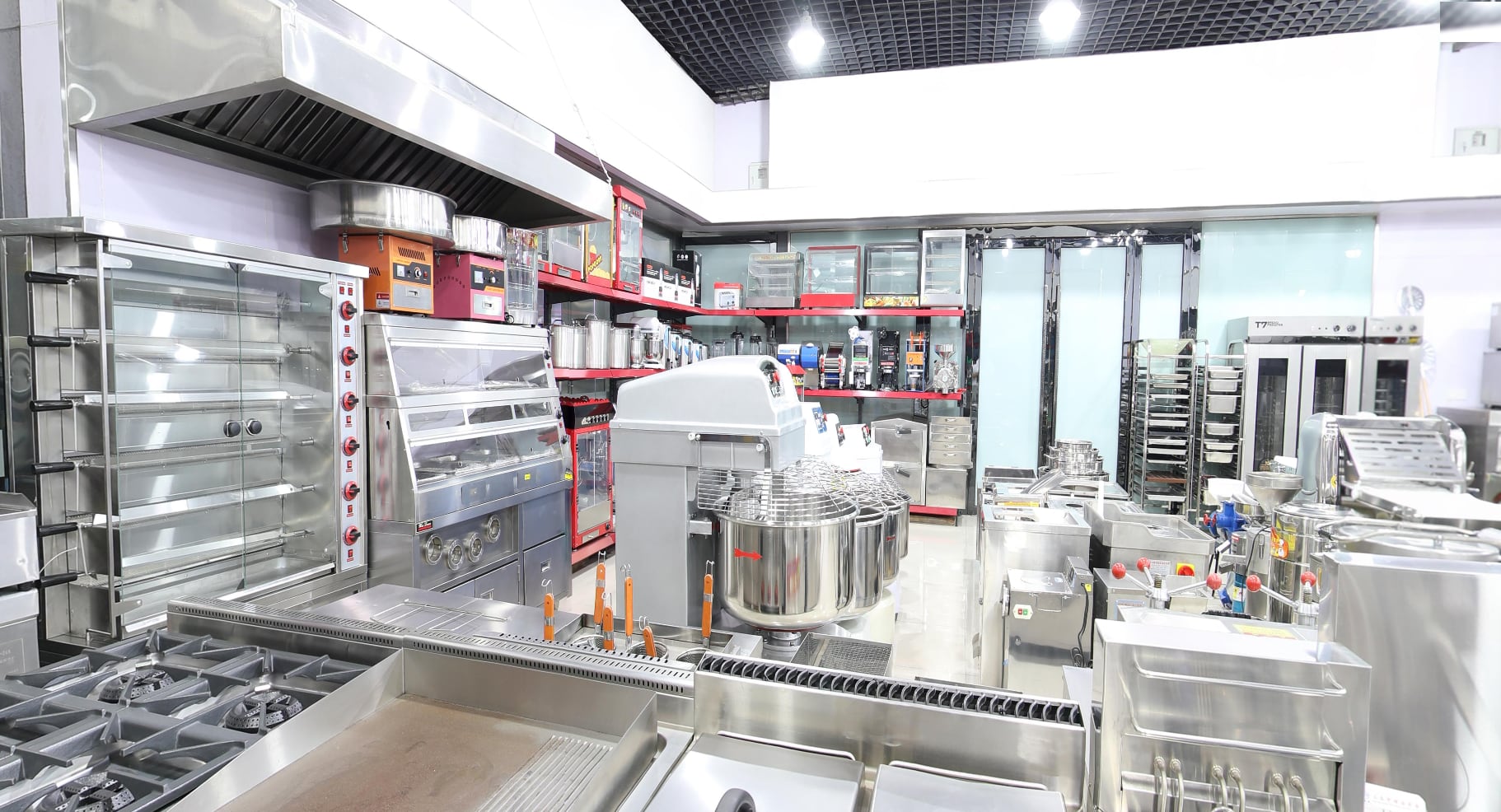 Photographed on our Yiwu showroom floor — the Western Kitchen area